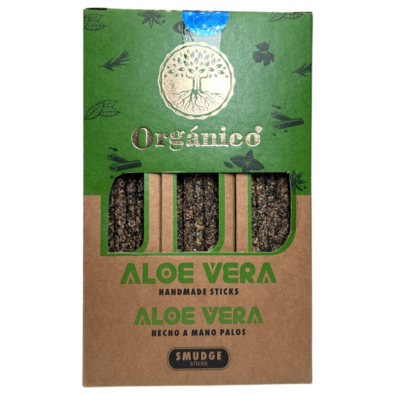 Caixa de Incenso de Aloe Vera Orgânico ULLAS - 12 caixas de 25g.-Caixas de Incenso Orgânico Ullas-HOSTENATURA