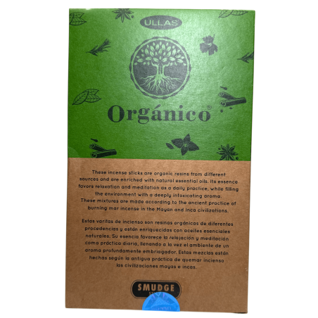 Cutie de tămâie organică ULLAS cu Aloe Vera - 12 cutii a câte 25gr.