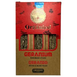 Caja Incienso Orgánico Geranio ULLAS - 12 cajitas de 25gr.