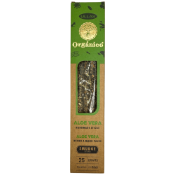 Incienso Ullas de Aloe Vera - Hecho a mano - 25gr - Hecho en India - 100% Natural - ULLAS Incienso Orgánico