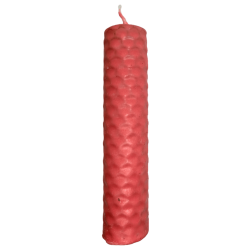Lumânare cu miere și ceară de albine roz - 10x2,5cm - Iubire, Iertare, Chakra Inimii, Magie