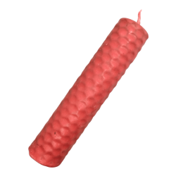 Roze bijenwas honingkaars - 10x2,5cm - Liefde, Vergeving, Hartchakra, Magie