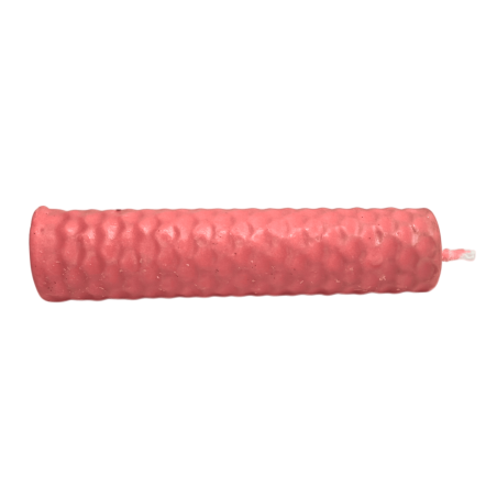 Bougie au miel et à la cire d'abeille rose - 10 x 2,5 cm - Amour, Pardon, Chakra du cœur, Magie