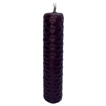 Paarse bijenwas honingkaars - 10x2,5cm - Transmutatie, wijsheid, intuïtie en kruinchakra