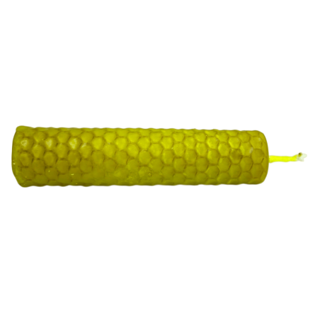 Yellow Beeswax Honey Candle - 10x2.5cm - Sun, Success, Intelligence, Creativity, Solar Plexus Chakra