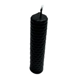 Espelma de Mel Cera d'Abella Negra - 10x2,5cm - Protecció, Contra Enveges, Contra Mal d'Ull, Contra Encanteris