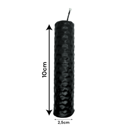 Vela de Miel Cera de Abeja Negra - 10x2,5cm - Protección, Contra Envidias, Contra Mal de Ojo, Contra Hechizos