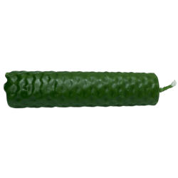 Lumânare verde cu miere și ceară de albine - 10x2.5cm - Vindecare, Fertilitate, Echilibru, Abundență, Chakra Inimii