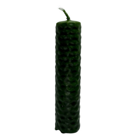Groene bijenwas honingkaars - 10x2,5cm - Genezing, vruchtbaarheid, balans, overvloed, hartchakra