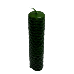 Lumânare verde cu miere și ceară de albine - 10x2.5cm - Vindecare, Fertilitate, Echilibru, Abundență, Chakra Inimii