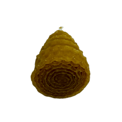 天然蜜蝋スパイラルハニーキャンドル - 5x3.5cm