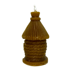 小屋型ハニーキャンドル 8.5x4.5cm - 家型キャンドル