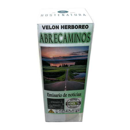 Velón Herboreo Abre Caminos - Velon Esotérico 14x6cm - Emisario de Noticias
