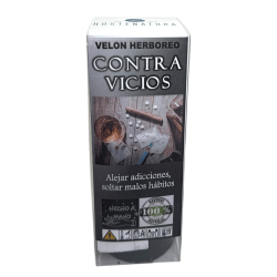 Herbal Candle Against Vices - Esoteric Candle 14x6cm - Ward off addictions, let go of bad habits