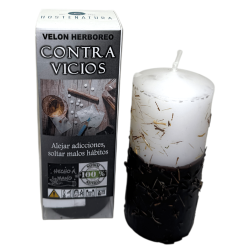 Herbal Candle Against Vices - Esoteric Candle 14x6cm - Ward off addictions, let go of bad habits