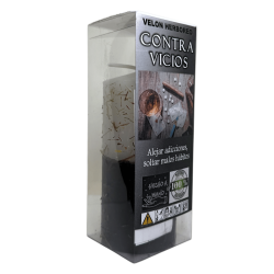Herbal Candle Against Vices - Esoteric Candle 14x6cm - Ward off addictions, let go of bad habits