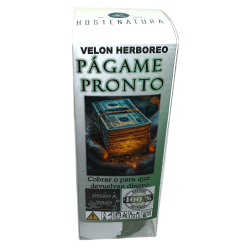Velón Herboreo Págame Pronto - Velón Esotérico 14x6cm - Cobrar o para que devuelvan dinero