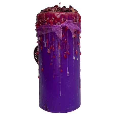 Talisman Candle Love - Esoteric Candle with Special Amulet 14x6cm - Passion, attraction, true affection