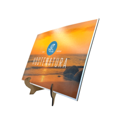 Personalized wooden photo with easel 21x29.7cm - Original Gift - Personalized Gift