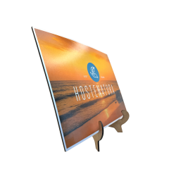 Personalized wooden photo with easel 21x29.7cm - Original Gift - Personalized Gift