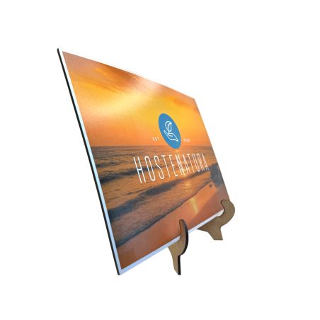 Foto personalizada en madera con caballete 21x29,7cm - Regalo Original - Regalo Personalizado