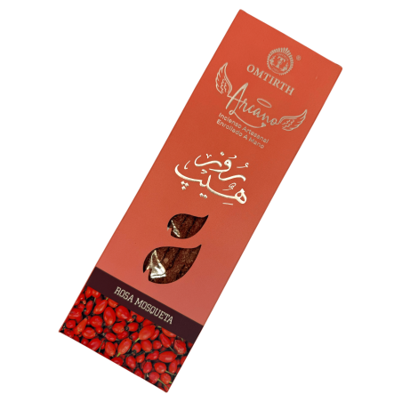 Omtirth Arcano Natural Rosehip Incense - 10 sticks of organic artisan incense