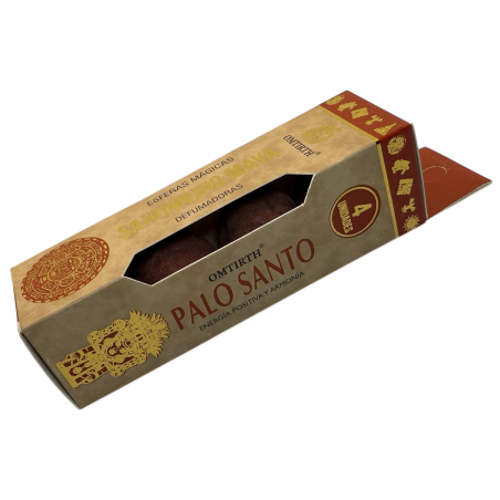 Mayan Sahumerio Magical Spheres Palo Santo OMTIRTH - 4 bombe de parfumare activate