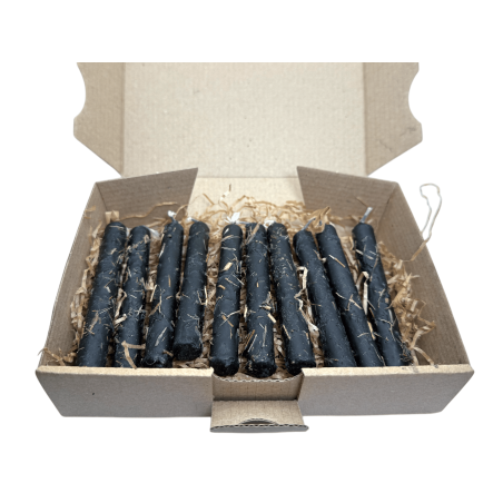HOSTENATURA Protection Candle Kit - 10 black candles with herbs
