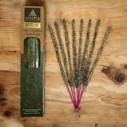 طقوس البخور العضوي تفتح مسارات البخور المصنوع يدويًا AROMA - صندوق به 8 أعواد بخور - مدة ساعة واحدة