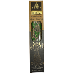 Incienso Orgánico Ritual Atrae Dinero AROMA Incienso Artesanal - Cajita con 8 barras de incienso - 1 hora duración