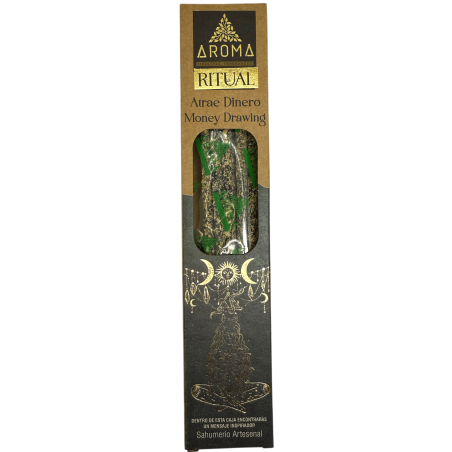 Organic Ritual Incense Attracts Money AROMA Handcrafted Incense - Box with 8 incense sticks - 1 hour duration