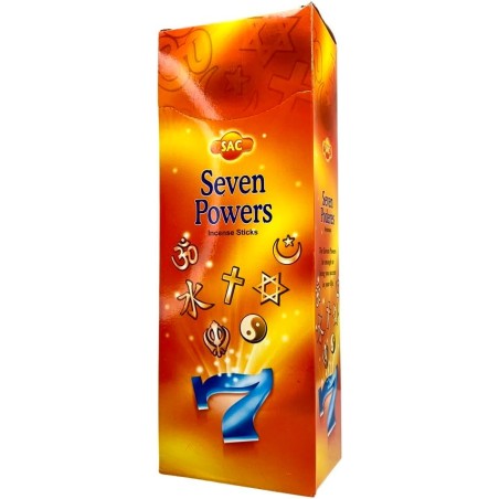 SAC Incense 7 Powers - Box of 6 hexagonal packs of 20 sticks 120 incense sticks