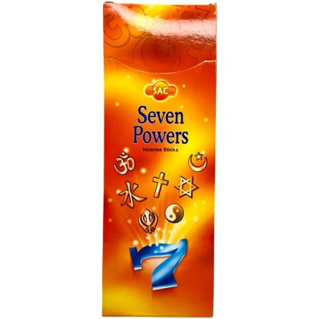 SAC Incense 7 Powers - Scatola da 6 confezioni esagonali da 20 bastoncini 120 bastoncini di incenso