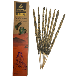 طقوس تنقية البخور العضوي AROMA بخور مصنوع يدويًا - صندوق يحتوي على 8 أعواد بخور - مدة ساعة واحدة