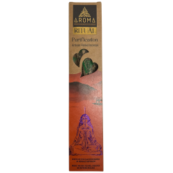 طقوس تنقية البخور العضوي AROMA بخور مصنوع يدويًا - صندوق يحتوي على 8 أعواد بخور - مدة ساعة واحدة
