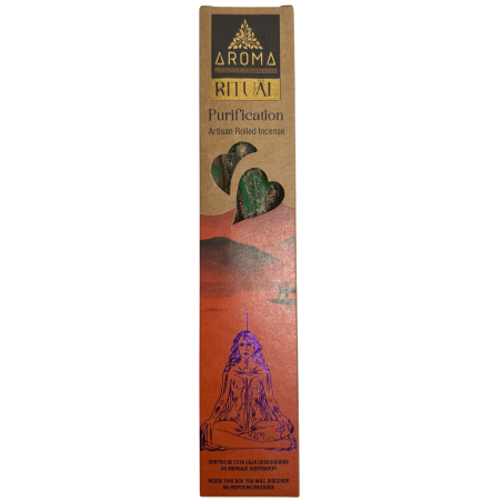 Rituale di purificazione con incenso biologico AROMA Incenso artigianale - Scatola con 8 bastoncini di incenso - Durata 1 ora