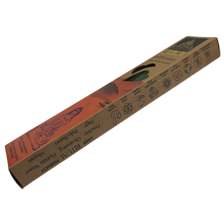 Encens Bio Rituel Purification AROMA Encens Artisanal - Boîte de 8 bâtons d'encens - Durée 1 heure