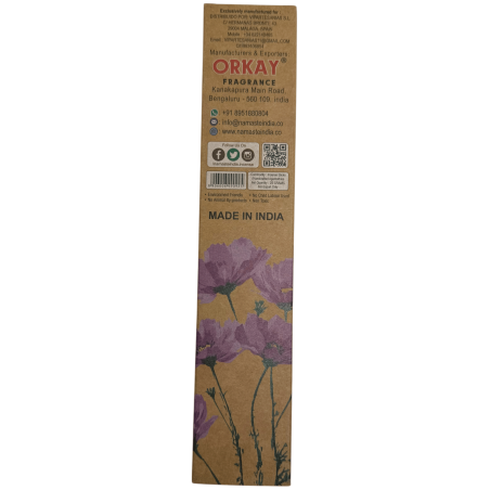Incienso natural Agua Florida Namaste India Natural Masala - 1 cajetilla de incienso 25gr. - Pachulí, Naranja y Pimienta
