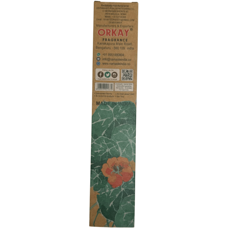 Natural Incense Florida Water Energy Cleansing Namaste India Natural Masala - 1 pack of 25g - Musk with Melon
