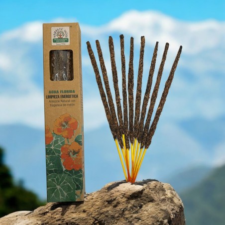 Natural Incense Florida Water Energy Cleansing Namaste India Natural Masala - 1 pack of 25g - Musk with Melon