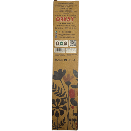 Incienso natural Agua Florida Rompe Hechizos Namaste India Natural Masala - 1 cajetilla de 25gr. - Sándalo con Almizcle