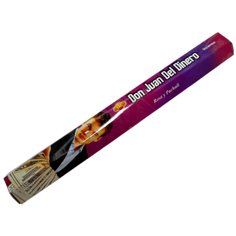 SAC Don Juan del Dinero - 1 opakowanie 20 kadzidełek różanych i paczulowych-Kadzidła SAC-HOSTENATURA