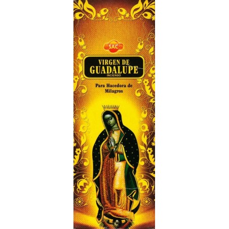 Kadzidło SAC Virgin of Guadalupe - Opakowanie 6 sześciokątnych opakowań po 20 patyczków 120 kadzidełek