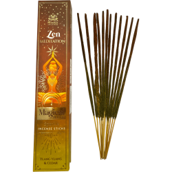 Incenso Himalaya Incenso Mágico Série Zen Meditação - Caixa de 25g de incenso masala de Ylang Ylang e Cedro