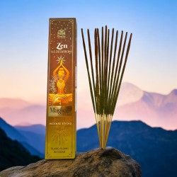 Himalaya Incense Magical Series Zen Meditation Incense – 25-g-Box mit Ylang-Ylang- und Zedern-Masala-Räucherstäbchen