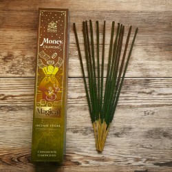 Himalaya Incense Magical Series Money Incense – 25 g Zimt- und Zitronengras-Masala-Räucherstäbchenbox