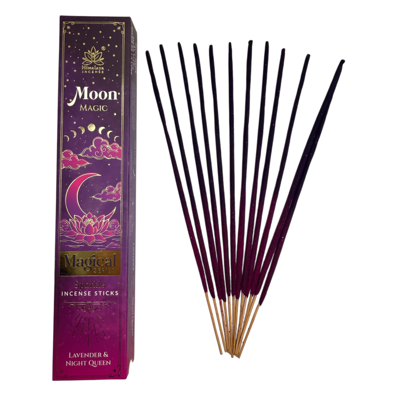 Incenso Himalaia - 25g de incenso masala de lavanda e rainha da noite-Incenso Masala Himalaya da Série Mágica-HOSTENATURA