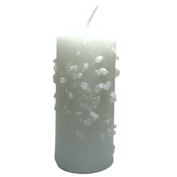 Örtljus av alunsten - Esoteriskt ljus 14x6cm - Renande, skyddande, mot avund och negativa energier