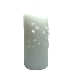 Velón Herboreo Piedra de Alumbre - Velón Esotérico 14x6cm - Purificador, Protector, Contra Envidias y Energías Negativas