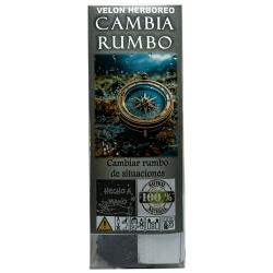 Velón Herboreo Cambia Rumbo - Velón Esotérico 14x6cm - Para cambiar el rumbo de situaciones